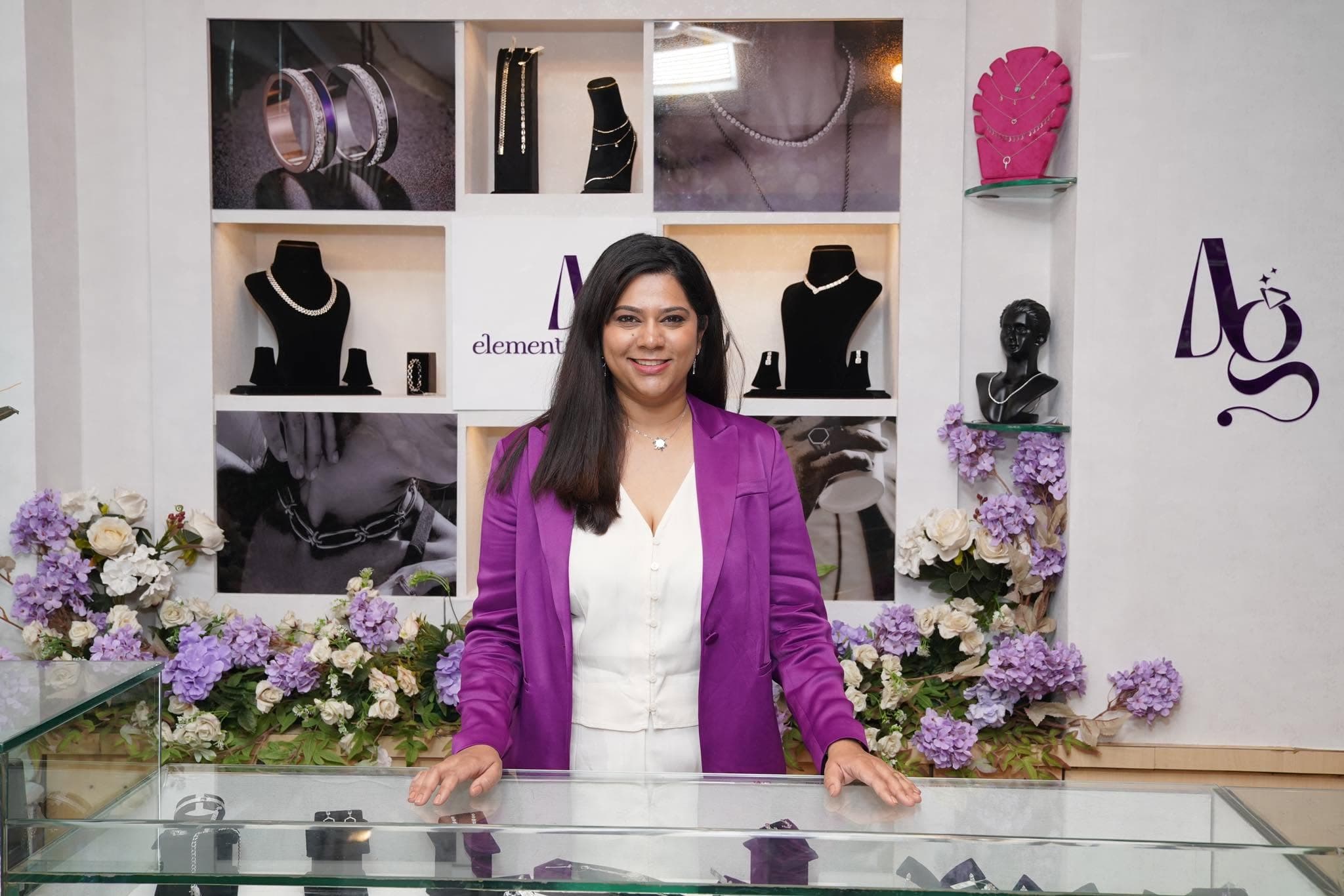 Kuntal Kaustubh Kathane, founder of AG Elements, in the AG Elements jewellery studio