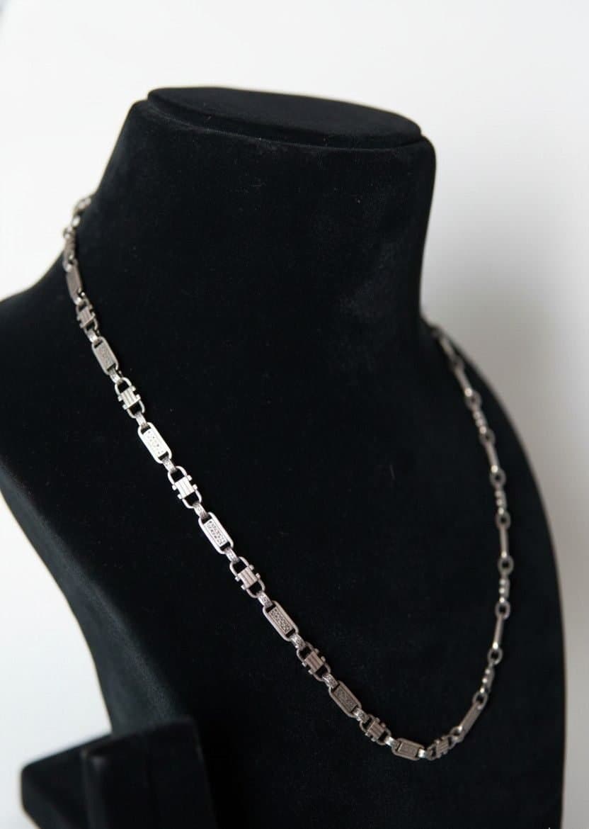 Pure Silver Strip Chain