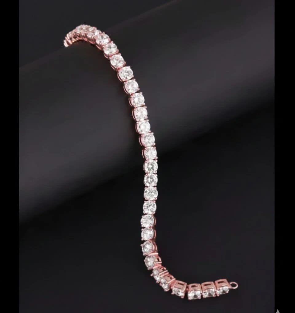 Rose Gold Crystal Bracelet