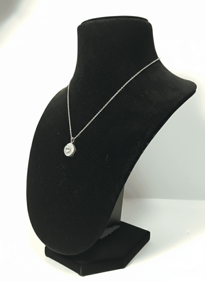 Crystal Halo Pendant Necklace