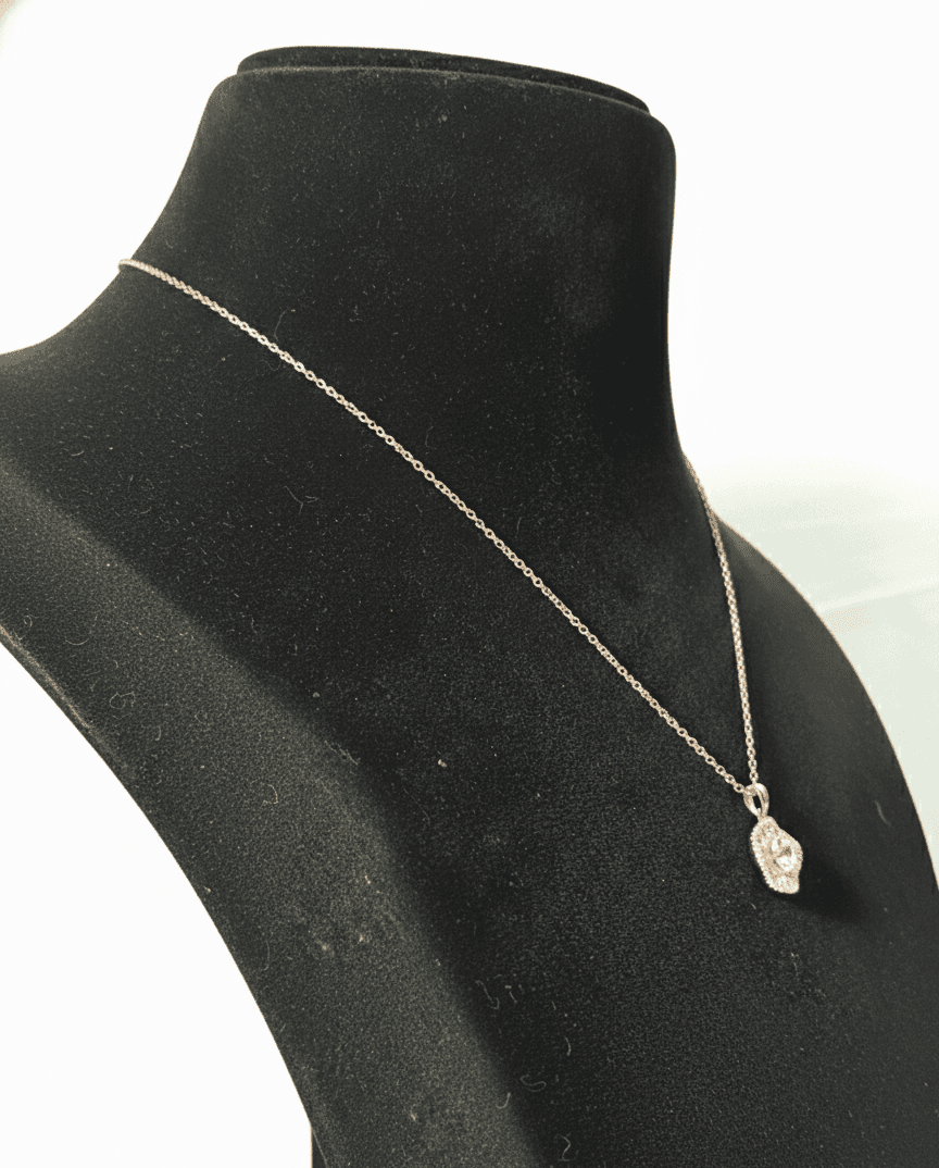 Crystal Halo Pendant Necklace