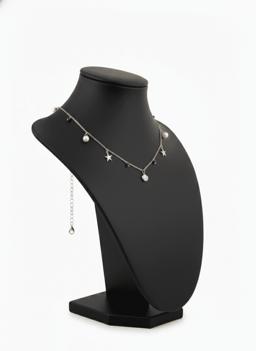 Golden Ocean Charm Necklace