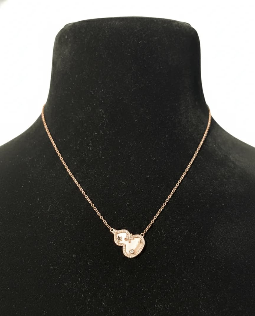Rose Gold Crystal Necklace