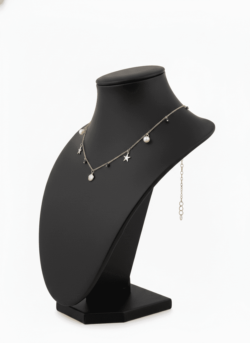 Golden Ocean Charm Necklace