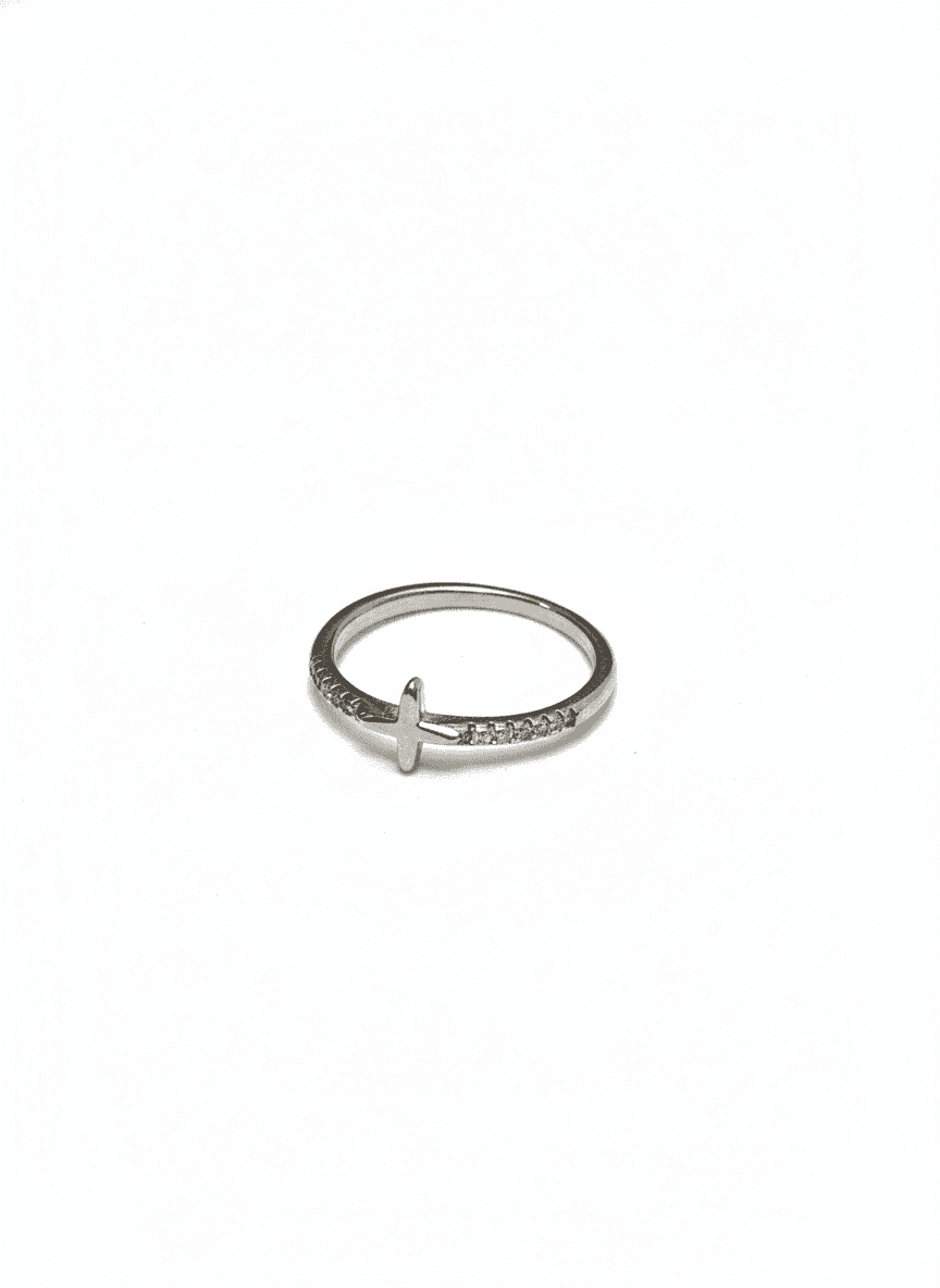 Silver Cross Ring