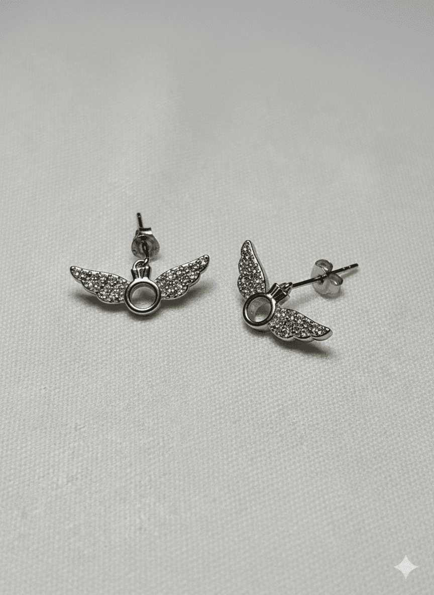 Silver Wing Earrings