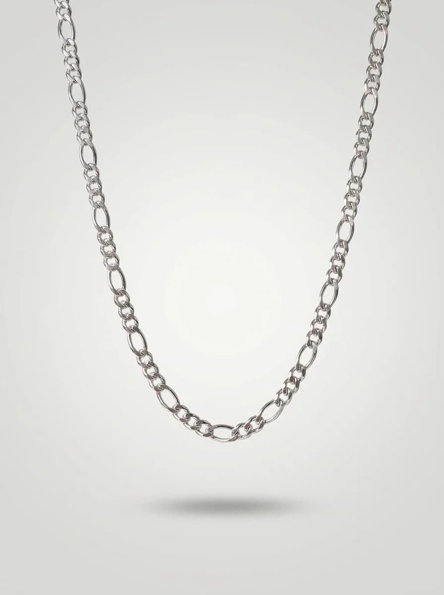 Minimal Silver Oval Link Chain Necklace