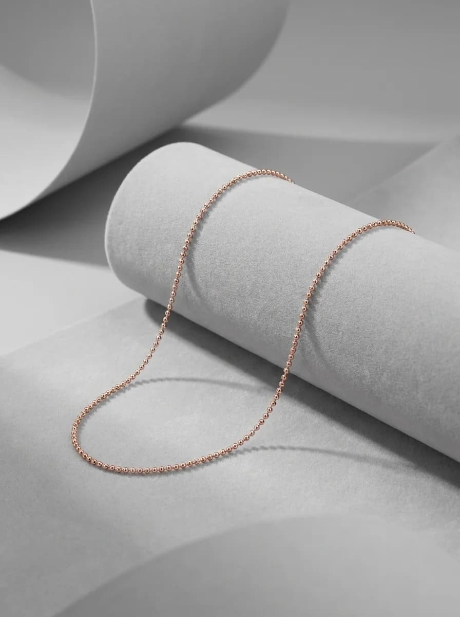 Classic Silver Ball Chain Necklace