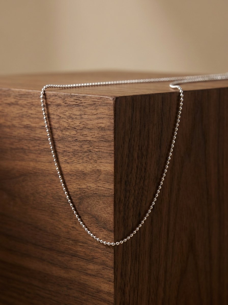 Classic Silver Ball Chain Necklace