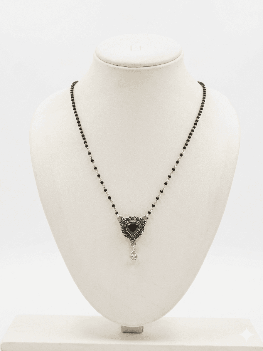 Ruby Royale Sterling Silver Mangalsutra