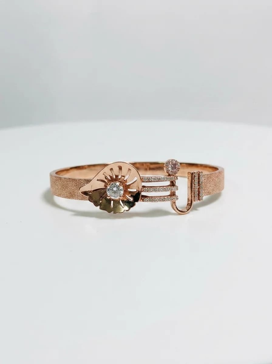 Elegant Sunflower Rose Gold Bracelet