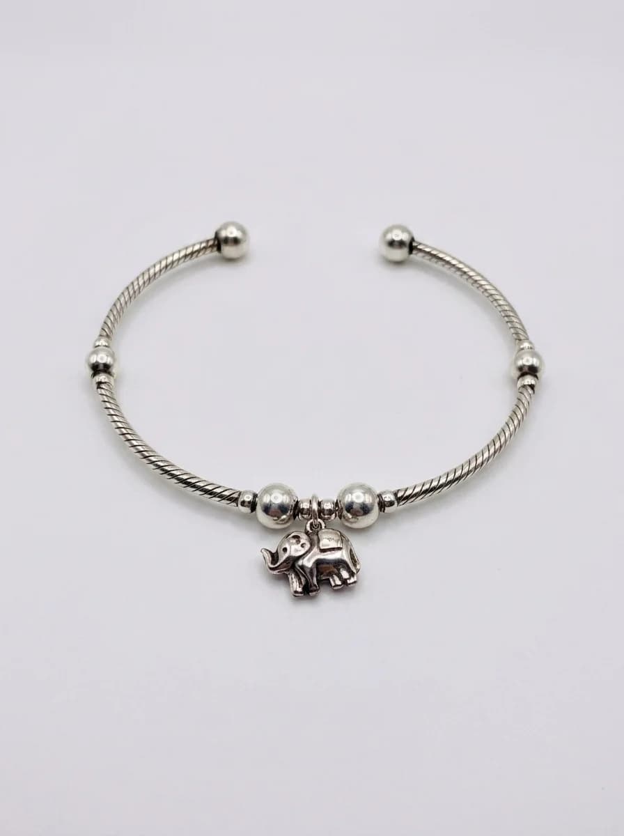 Cute Elephant Charm Adjustable Bracelet