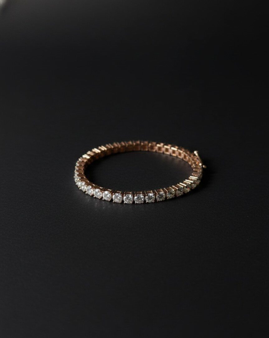 RoseGoldCrystalBracele