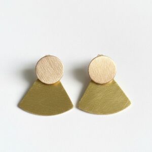 Gold - Plated Geometric drop Earring