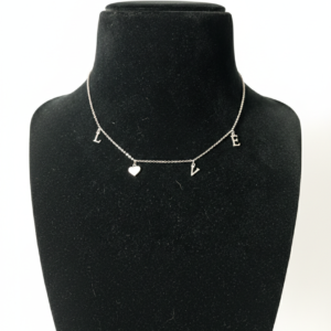 Silver LOVE Charms Necklace