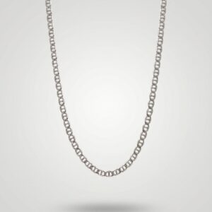 Modern Silver Link Chain Necklace