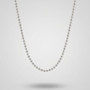 Classic Silver Ball Chain Necklace