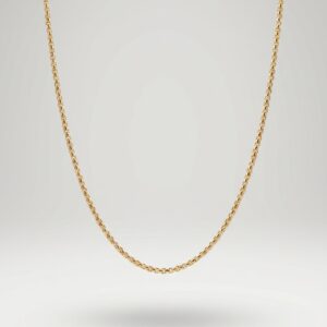 Classic Gold Rope Chain Necklace