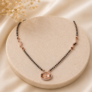 Aurielle Rose Gold Plated Sterling Silver Mangalsutra