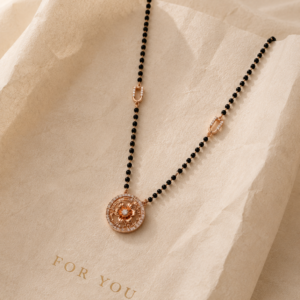 Aurora Glow Rose Gold Sterling Silver Mangalsutra