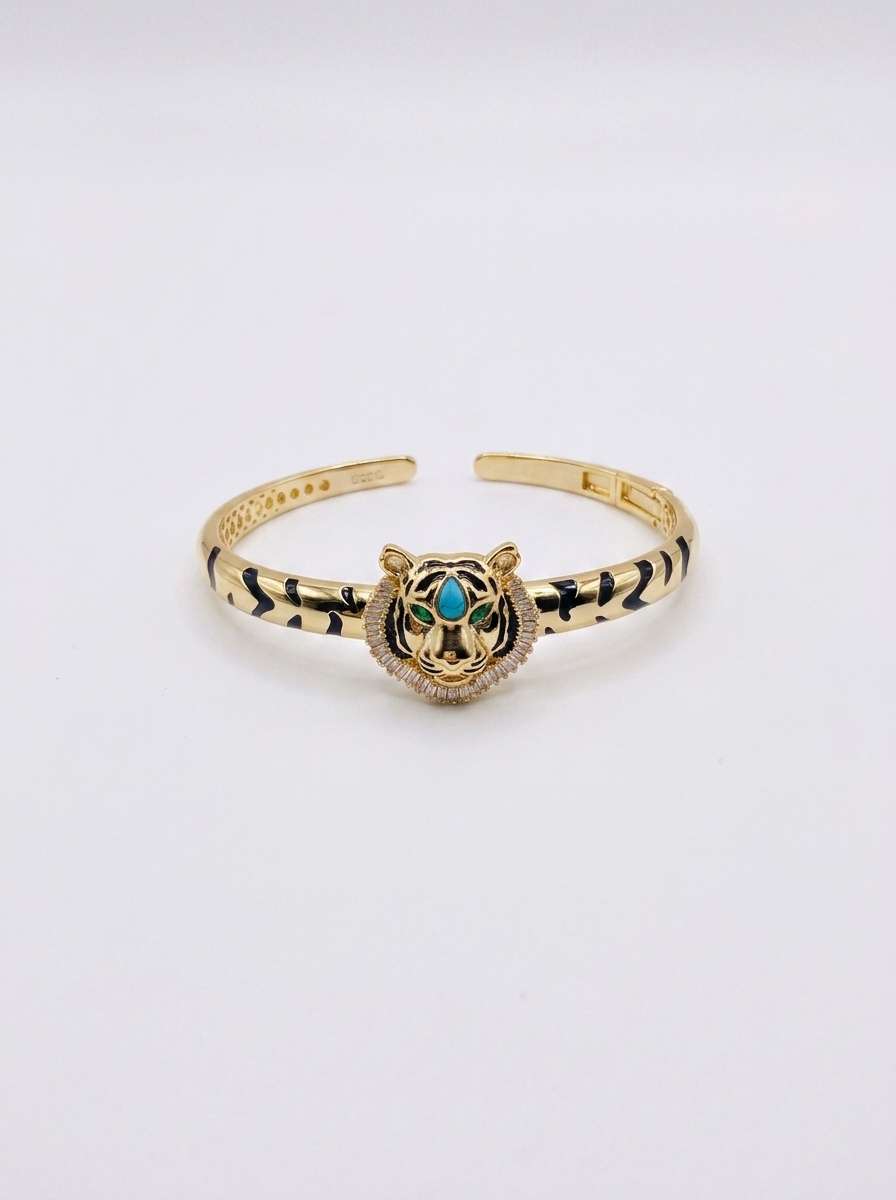 Royal Tiger Designer Open Bracelet