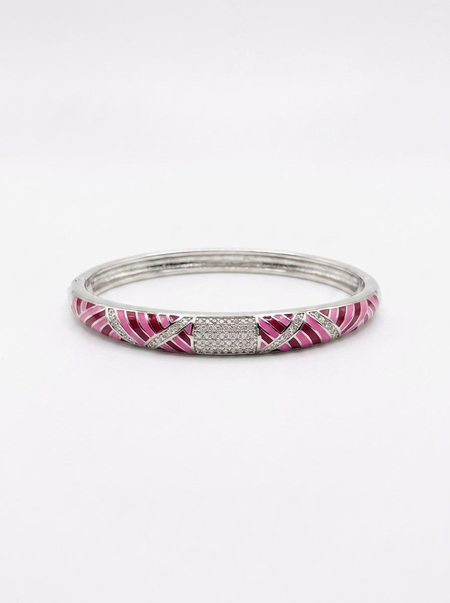 Elegant Pink Designer Kada Bracelet