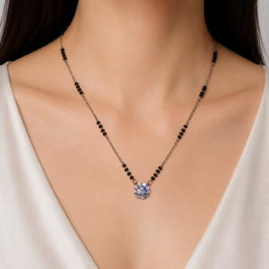 Starlisse Solitaire Sterling Silver Mangalsutra